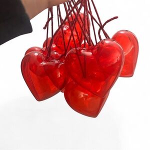 Red Heart-Shaped Capsules